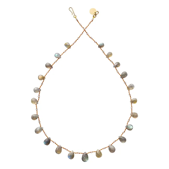 Collier Odin Drops & Beads | Labradorite