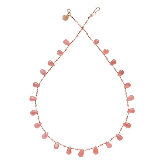 Collier Cheremoya Drops & Beads | Rhodochrosite
