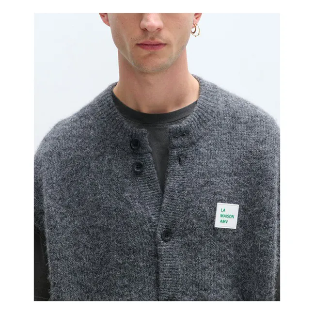 Gilet senza maniche in lana e alpaca Vitow | Acciaio