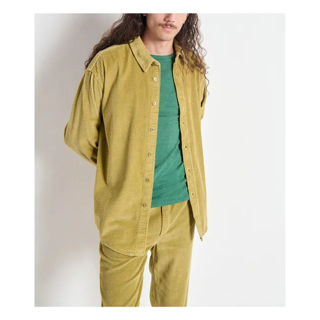 Hemd Padow Velours | Khaki clar