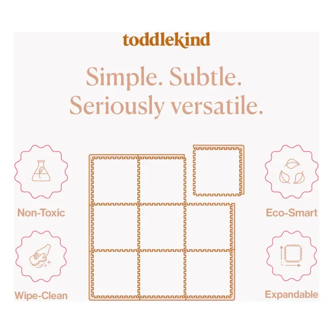 Tapis de jeu modulable Tulum | Crème