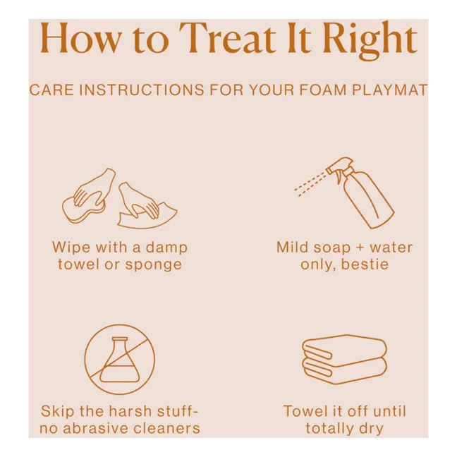 Tapis de jeu modulable Classic | Blush