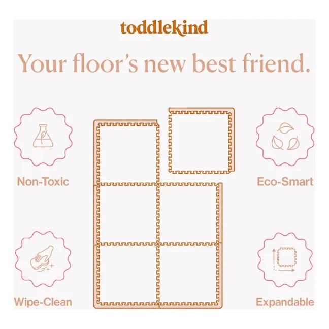 Tapis de jeu modulable Classic | Blush