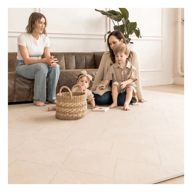 Tapis de jeu modulable Tulum | Crème