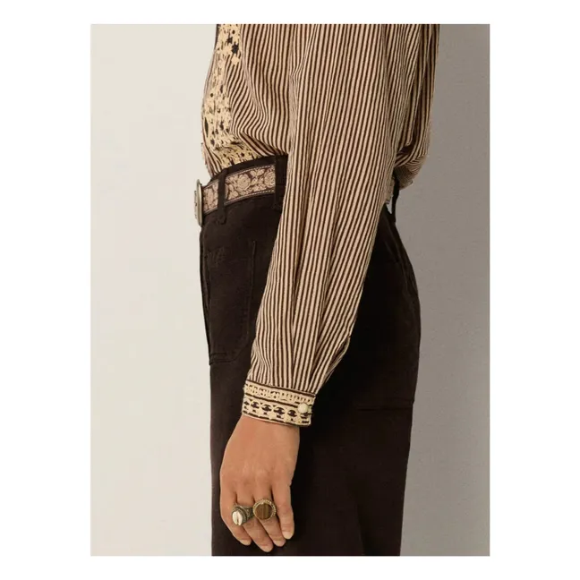 Chemise Cohiba Bebo Coton Flammé | Tabac