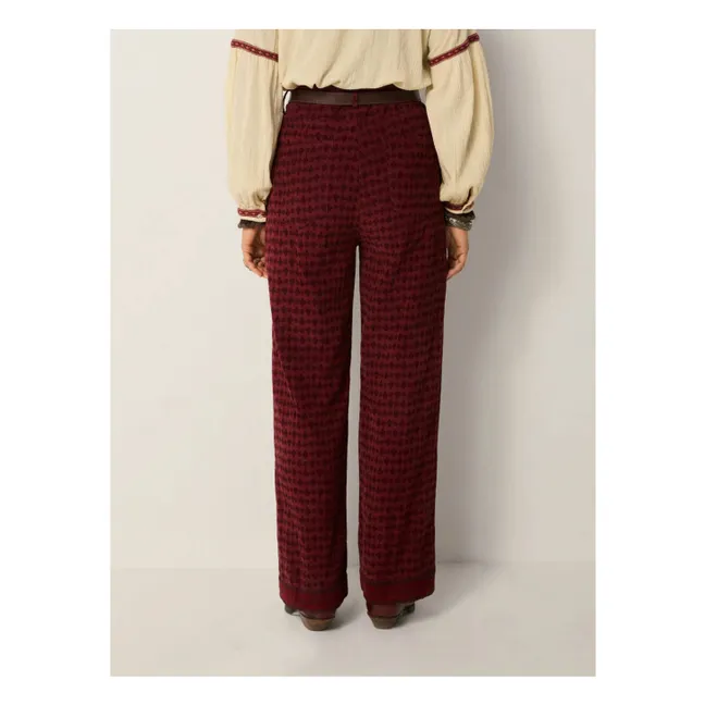 Pantalon Château Paco Velours Côtelé | Bordeaux