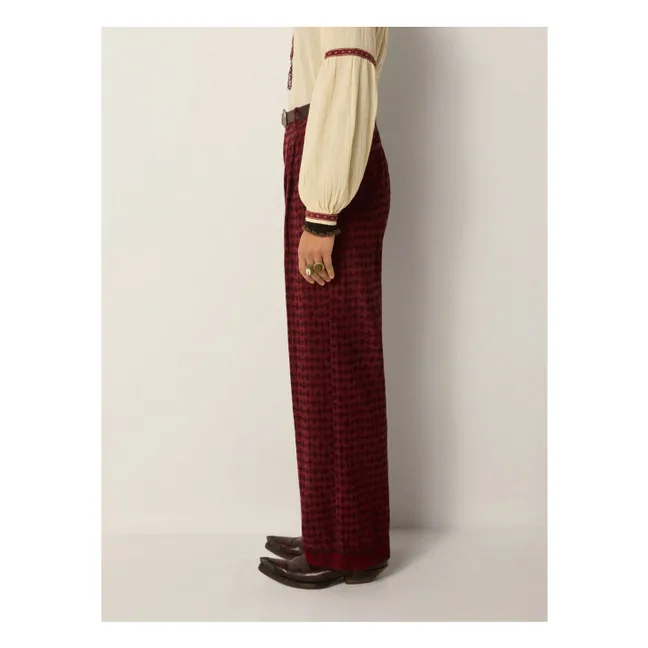 Paco Chateau Corduroy Pants | Burgundy