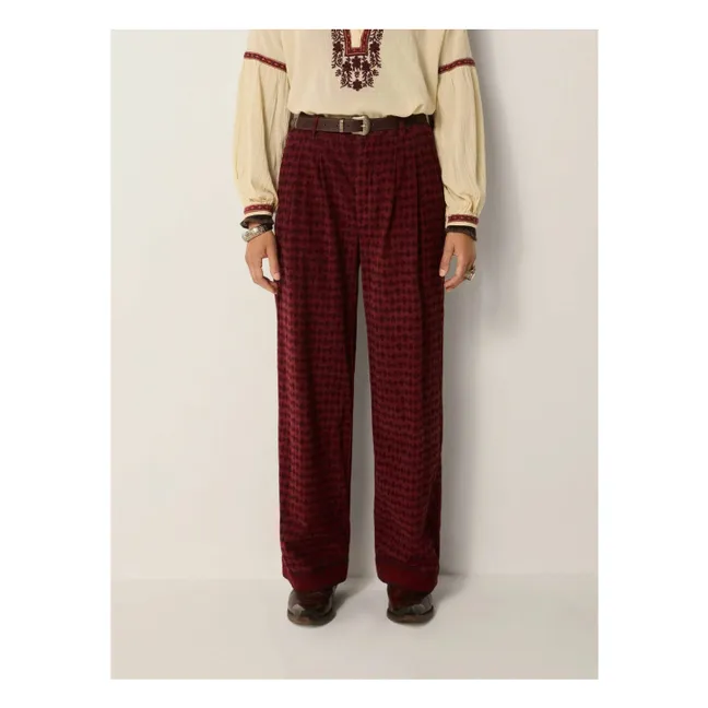 Paco Chateau Corduroy Pants | Burgundy