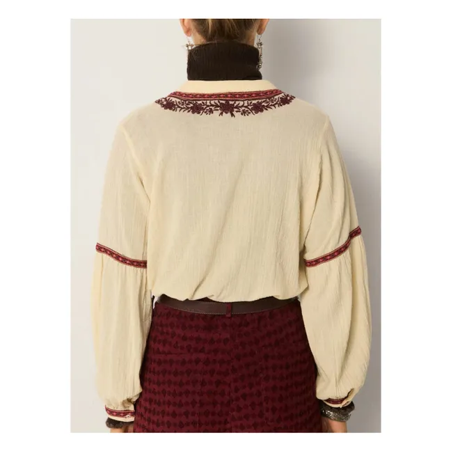 Blouse Vineyard Bruna Cotton crepe | White