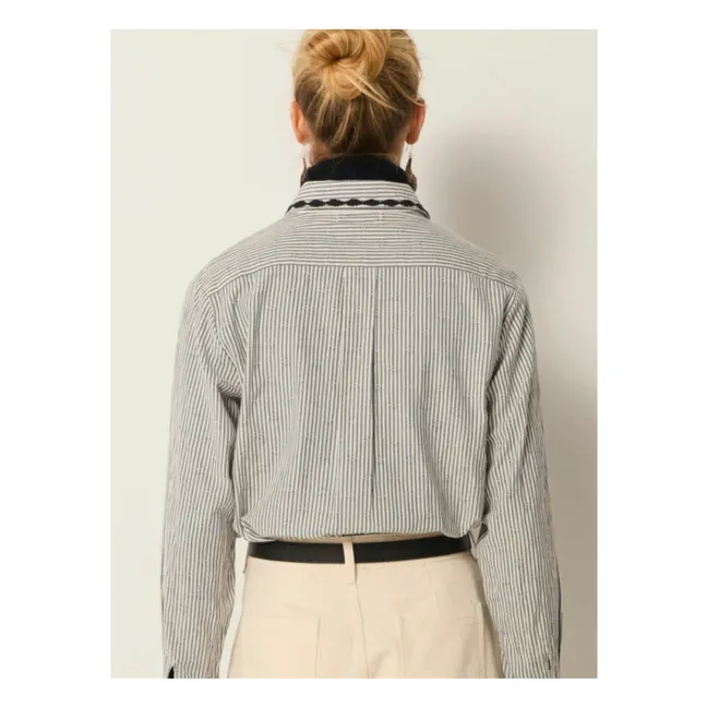 Laberinto Amanda Camisa de rayas | Azul Claro