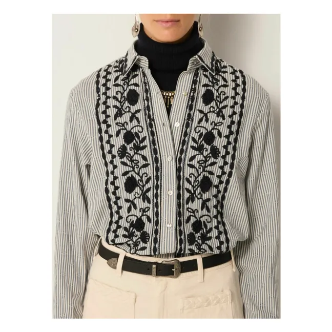 Laberinto Amanda Camisa de rayas | Azul Claro