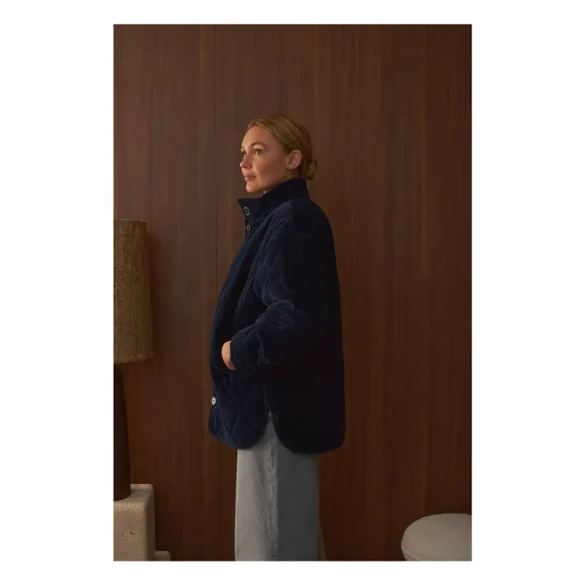 Manteau Matelassé Louisa Velours - Collection Femme | Indigo