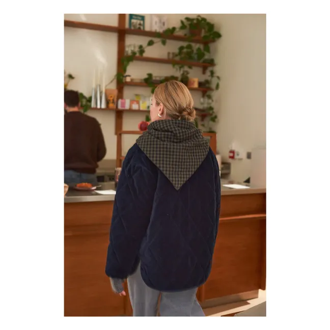 Abrigo acolchado de terciopelo Louisa - Colección Mujer | Indigo