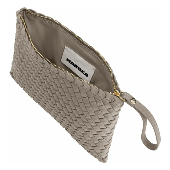Marrea clutch bag | Taupe brown