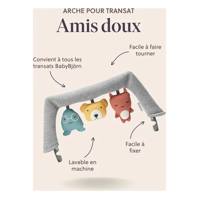 Arche pour transat Amis Doux | Gris sable