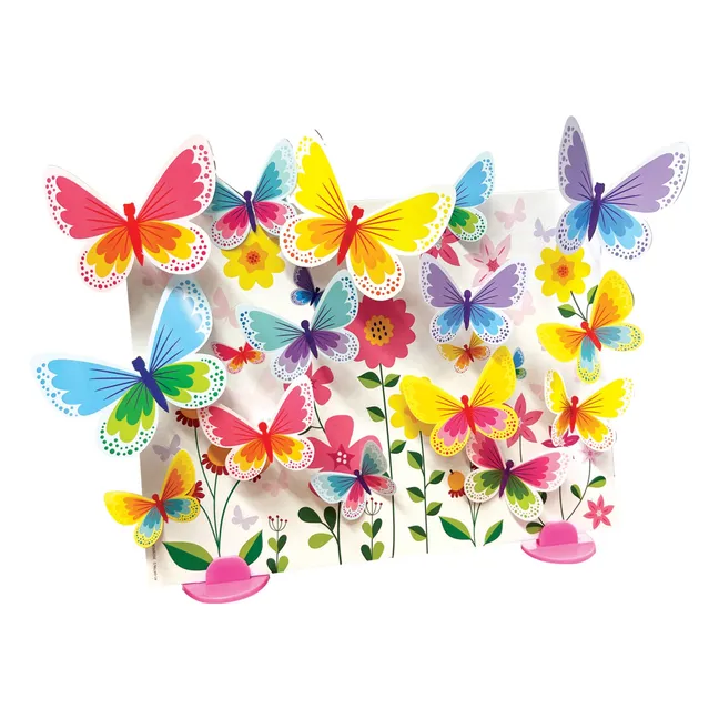  Kit créatif lumineux - Canevas papillons 3D  