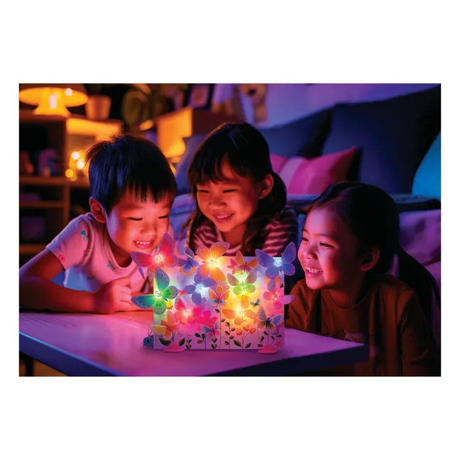  Kit créatif lumineux - Canevas papillons 3D  