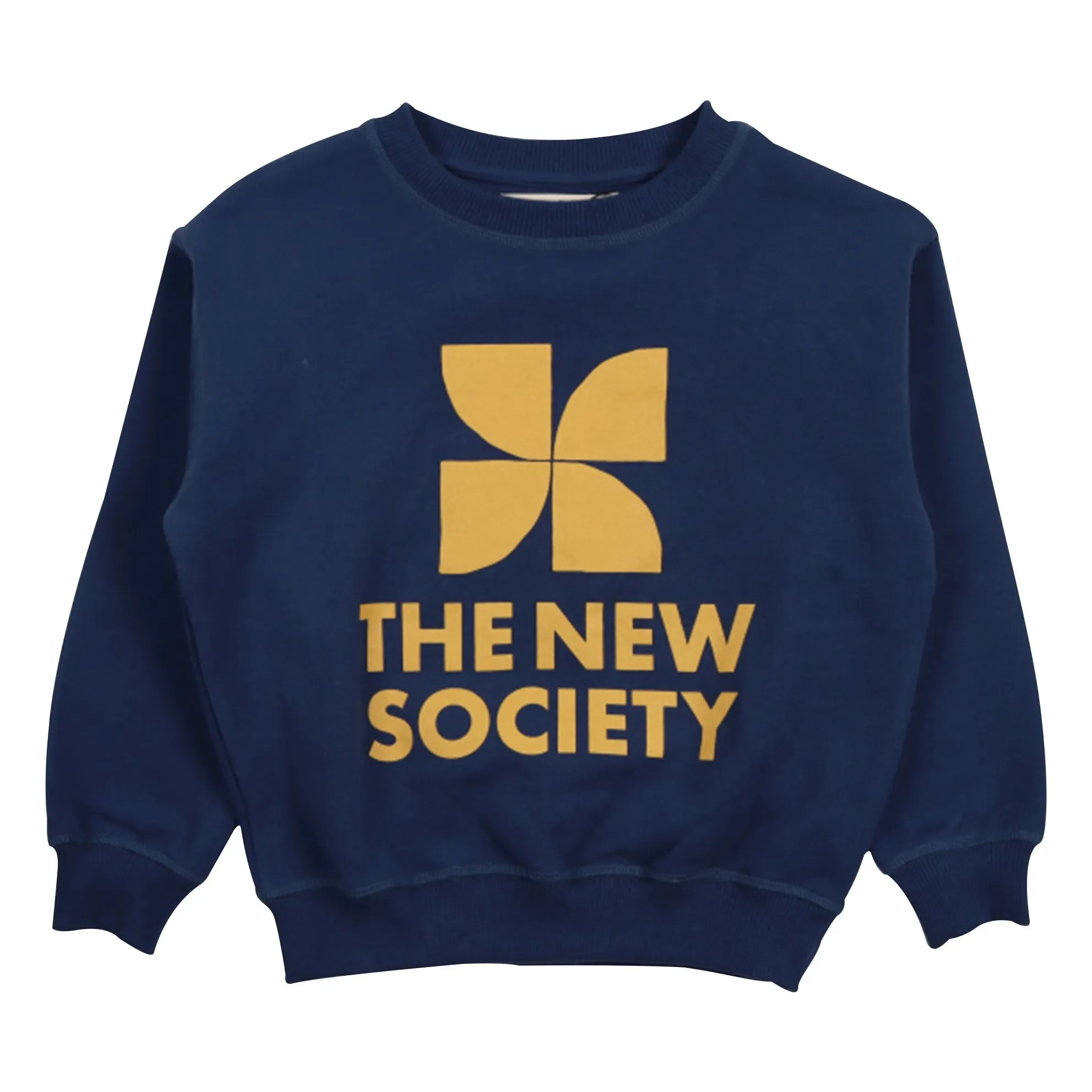 The New Society Navy Blue Sweat Logo