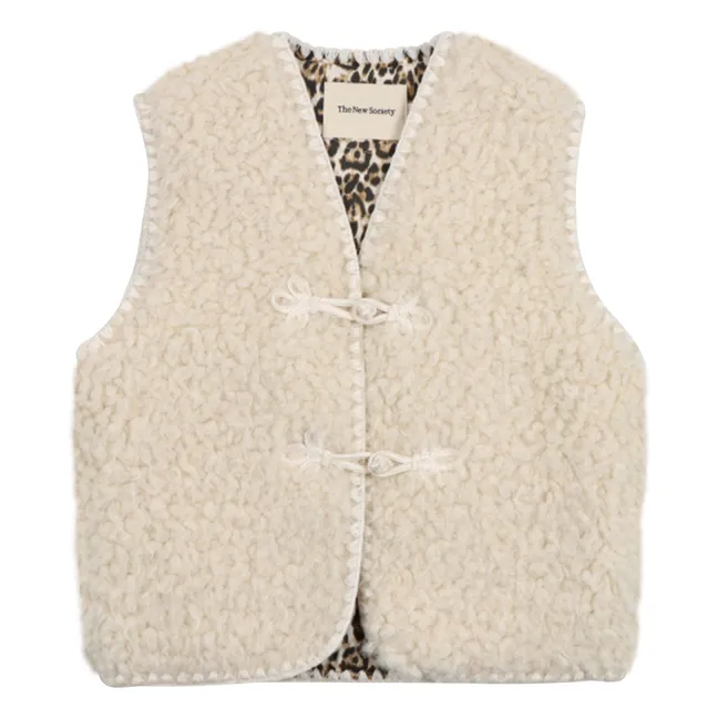 Ninette Sleeveless Vest | Beige
