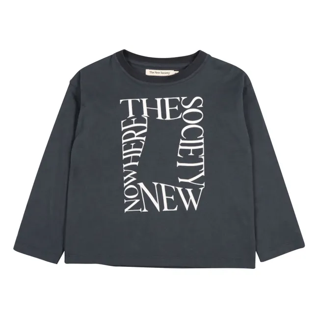 Oscar Langarm T-Shirt aus Bio-Baumwolle | Schwarz