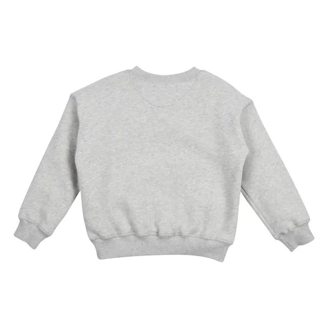 Sudadera Cesar de algodón orgánico | Gris Jaspeado