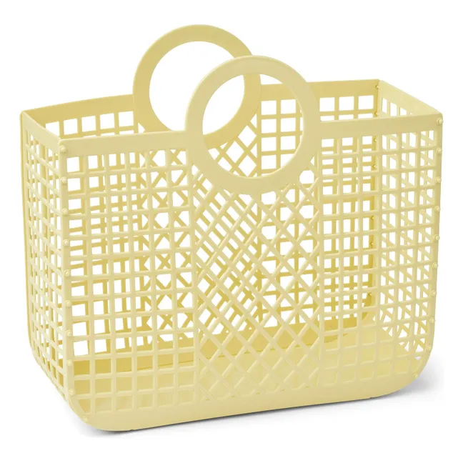 Basket Bloom Recycled material | Yellow