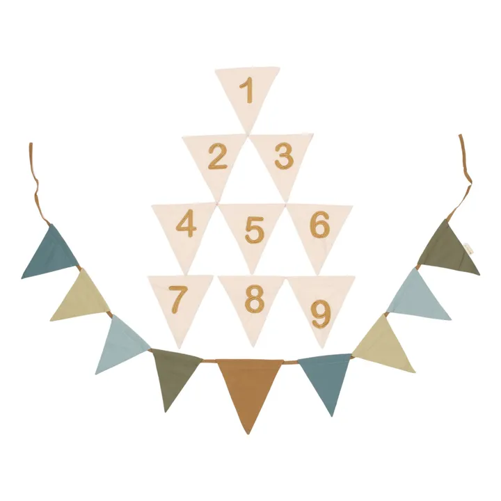 Guirlande d'anniversaire | Bleu- Image produit n°0