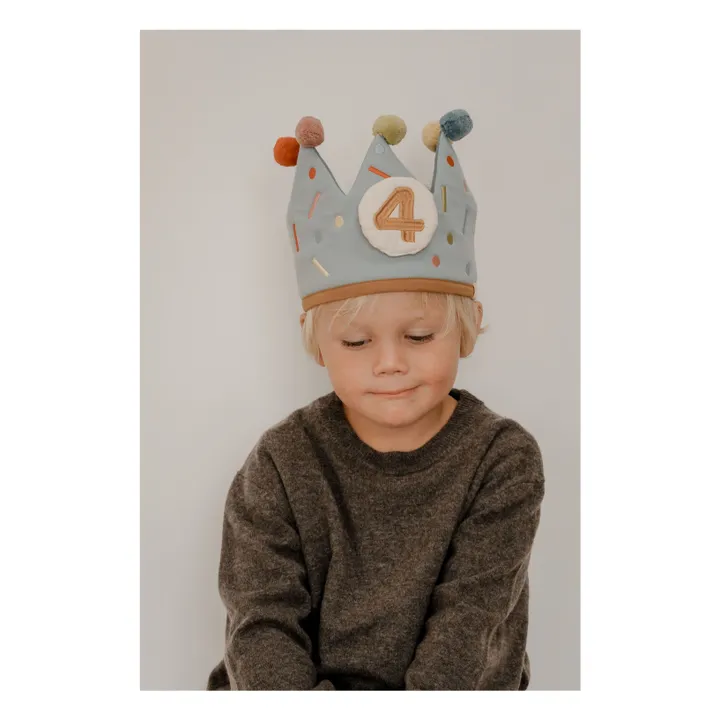 Couronne d'anniversaire | Bleu- Image produit n°1