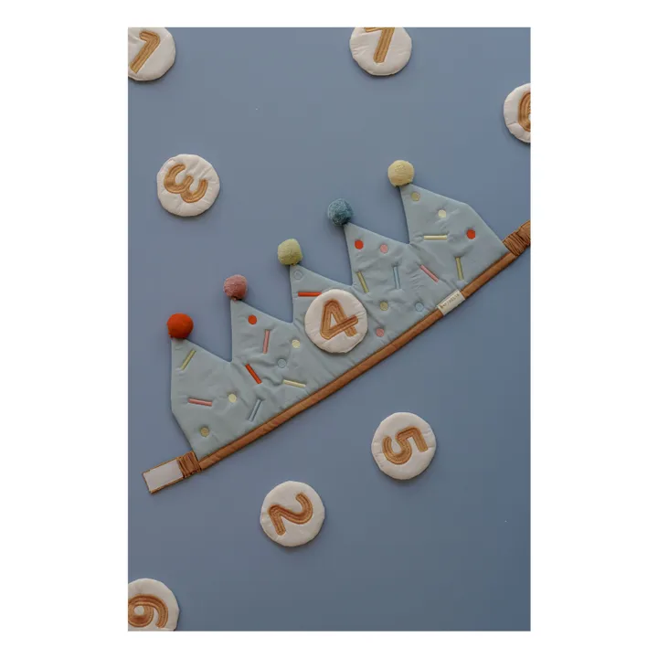 Couronne d'anniversaire | Bleu- Image produit n°2