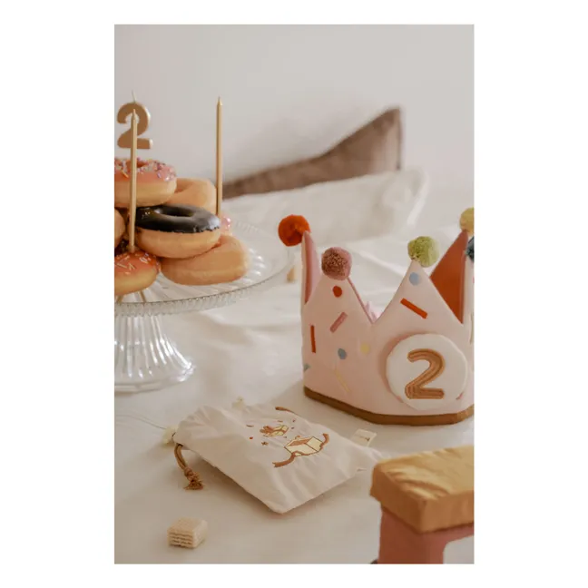 Corona de cumpleaños | Rosa