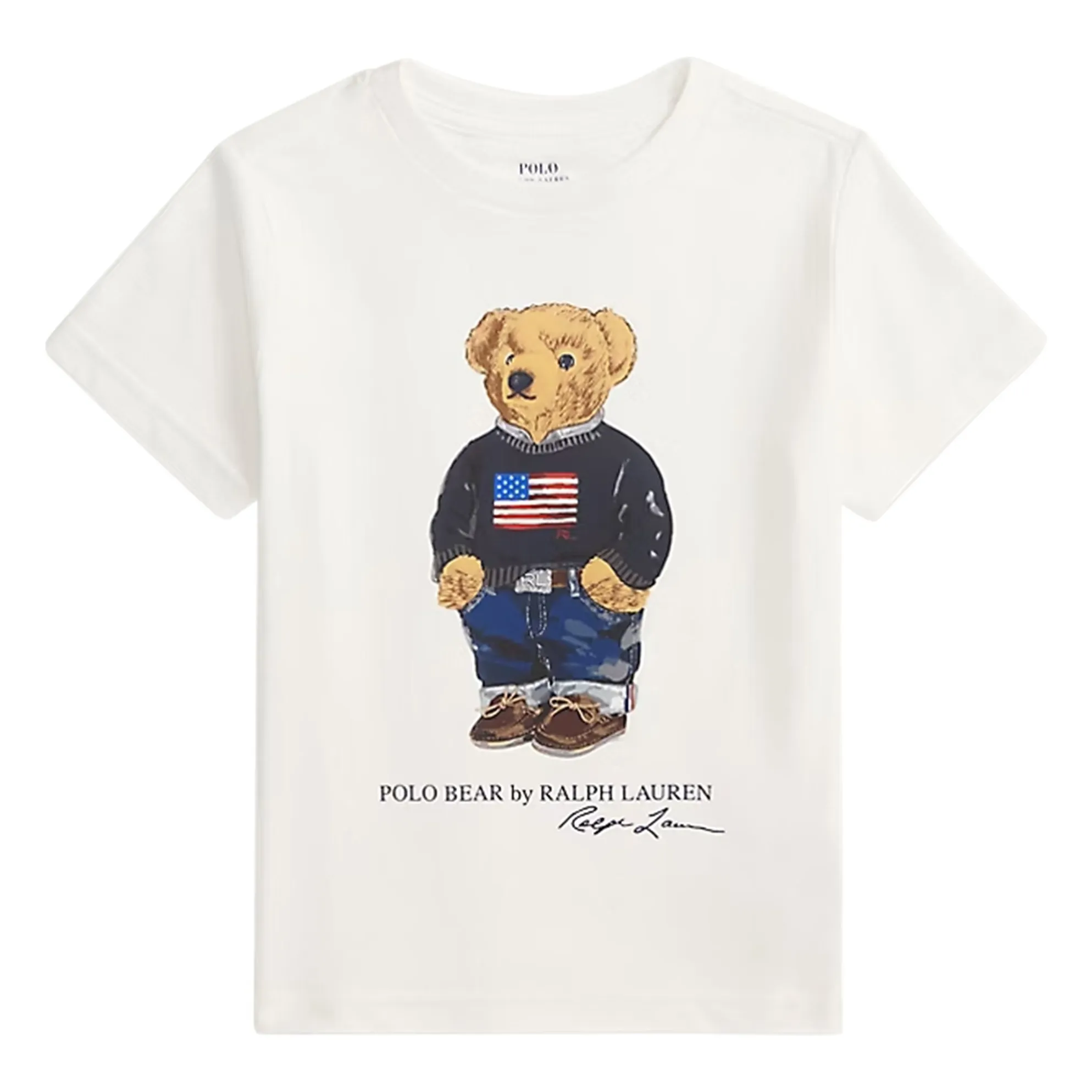 Ralph Lauren White Bear Jersey T-Shirt