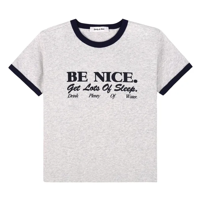 T-shirt Be Nice Coton Recyclé | Gris