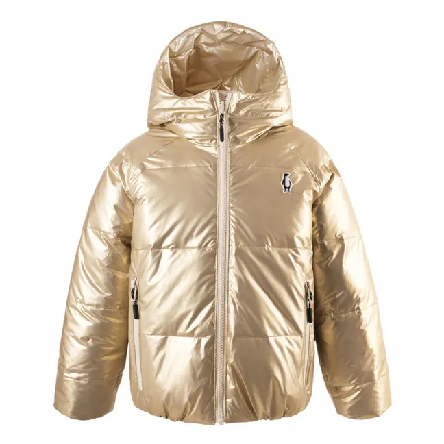 Flashy Dragon waterproof jacket | Gold