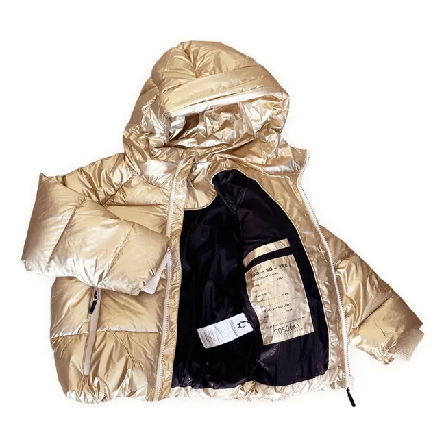 Flashy Dragon waterproof jacket | Gold