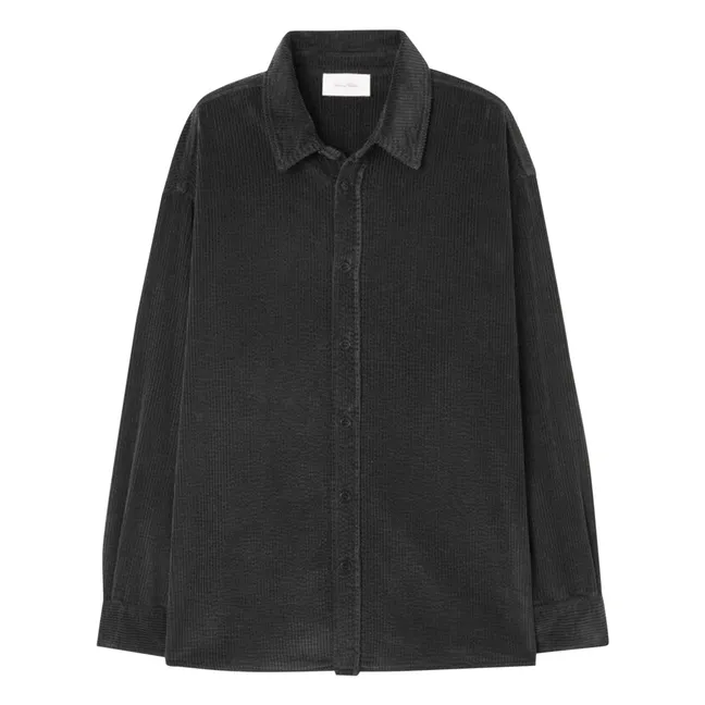 Camisa de terciopelo Padow | Carbón