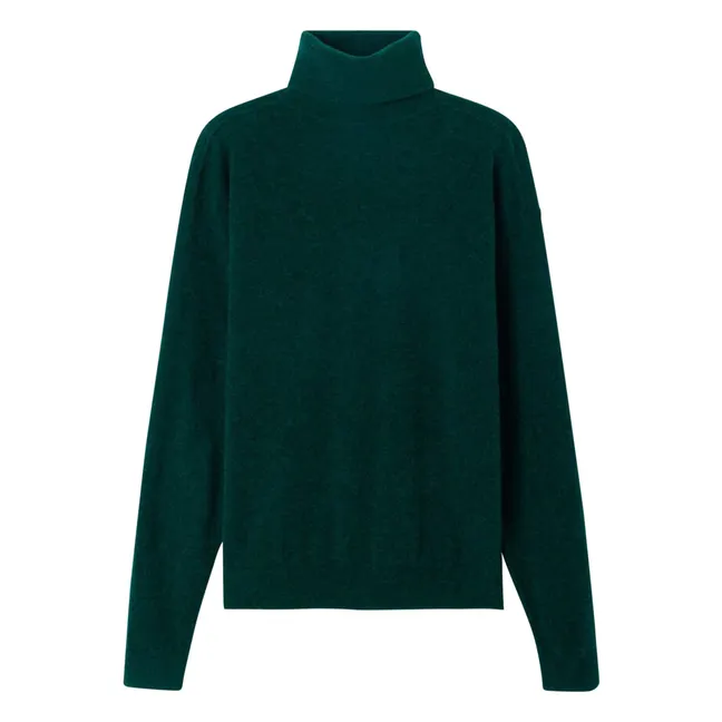 Pull Col Roulé Raxow Laine | Vert foncé