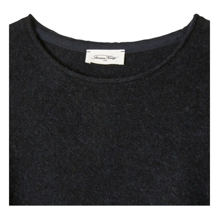 Pull Ducksbay Laine et Cachemire | Bleu marine- Image produit n°3