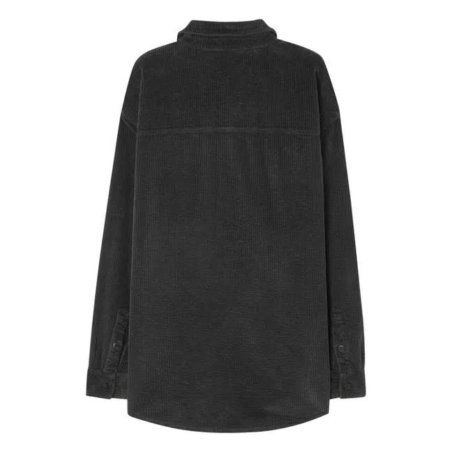 Camisa de terciopelo Padow | Carbón