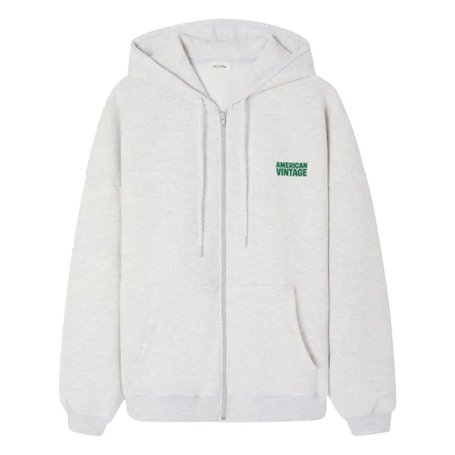 Baptown Zip Sweat | Heather grey