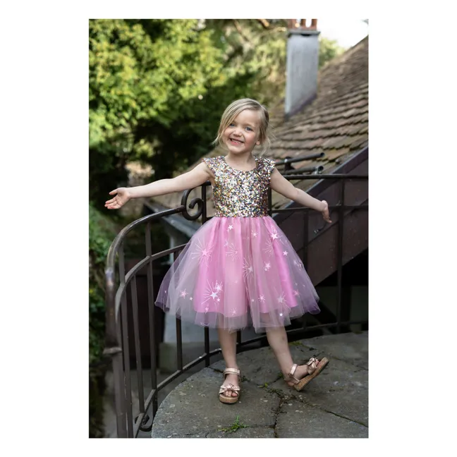 Robe à sequins  | Rose