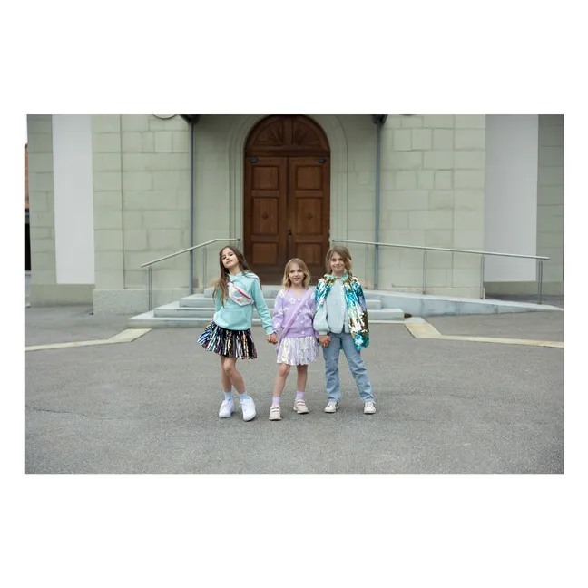 The 5th Avenue sequin cape | Blue