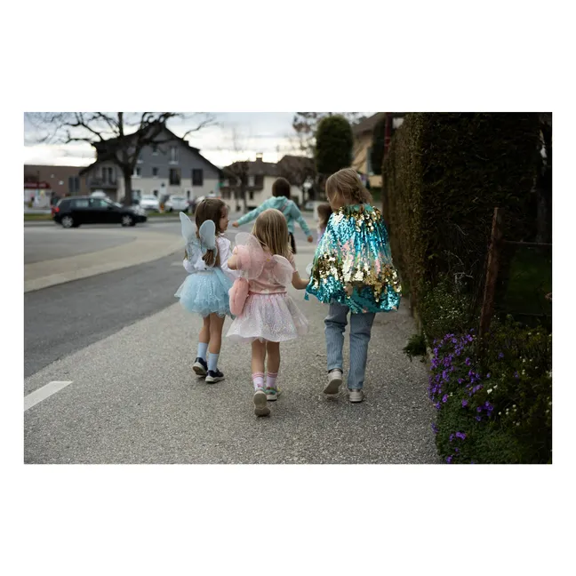 The 5th Avenue sequin cape | Blue