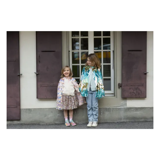 The 5th Avenue sequin cape | Blue