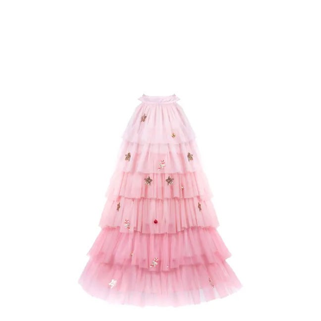 Robe Sapin de Noël avec son serre tête | Rose