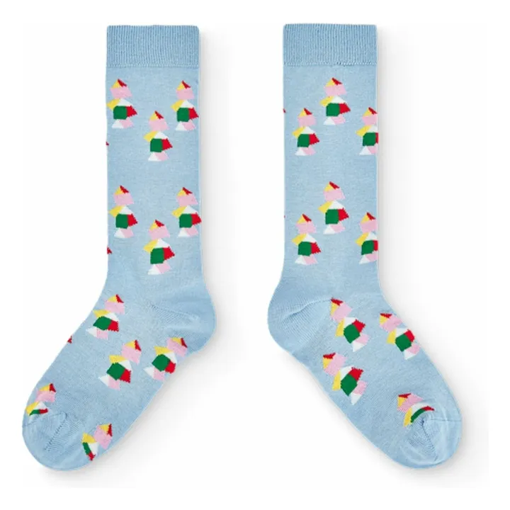Chaussettes Worm | Bleu ciel- Image produit n°0