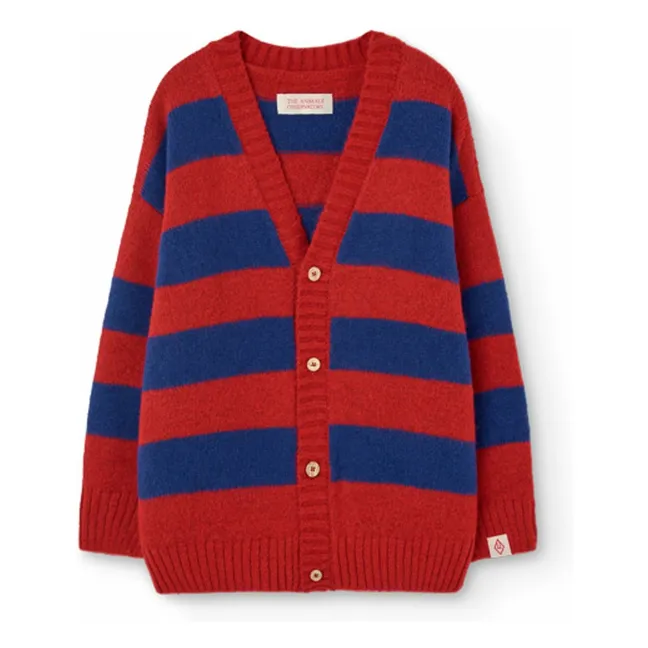 Strickjacke Racoon Bio-Baumwolle | Rot