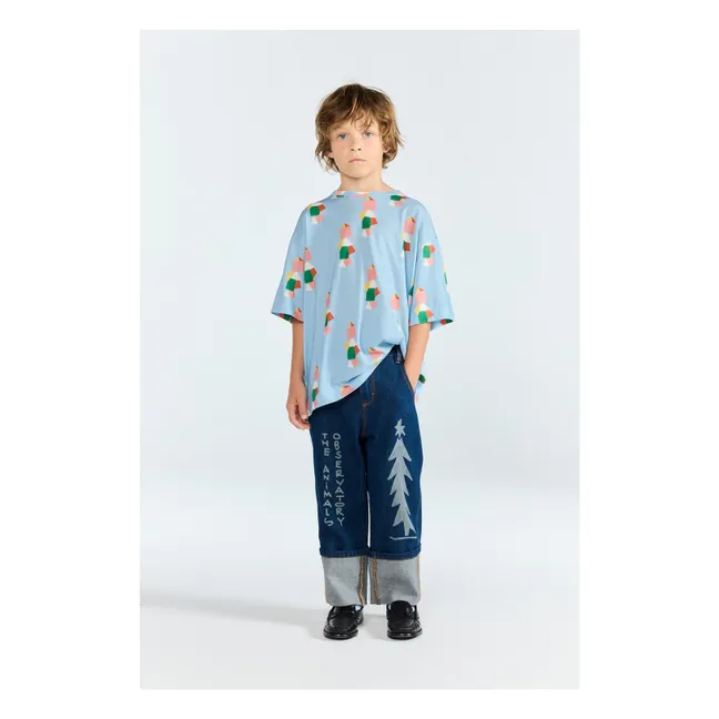 Collie T-shirt Organic cotton | Light blue