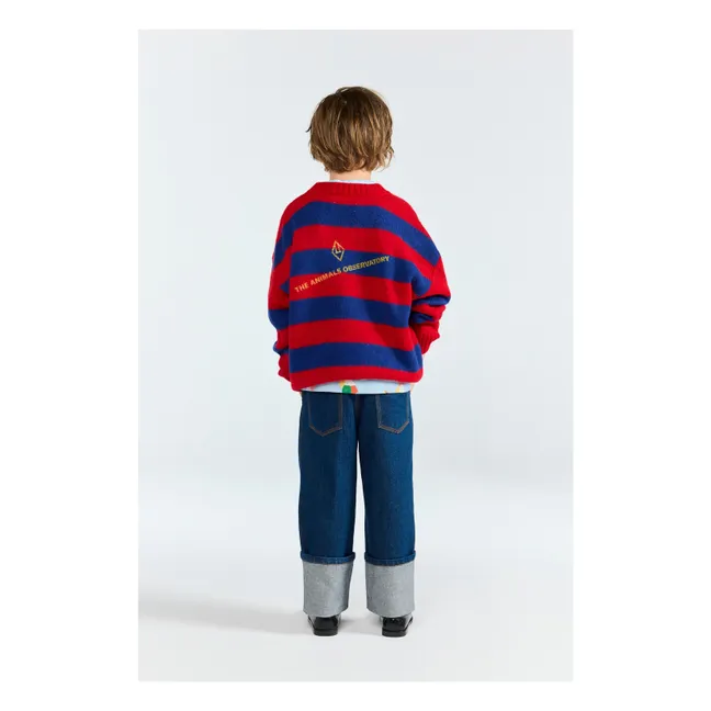 Strickjacke Racoon Bio-Baumwolle | Rot