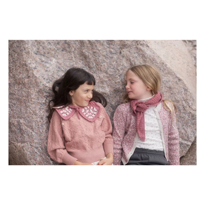 Pull Hawk Laine de Mérinos | Vieux Rose- Image produit n°3