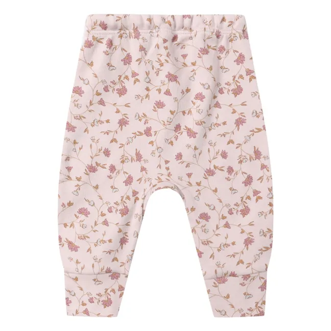 Jogger Fleuri Coton Bio | 	Lilas
